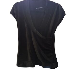 Maurices Black V-Neck Blouse